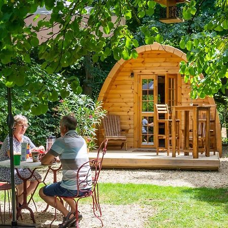 Cabane En Bois Avec Bain Nordique Asnieres-sur-Vegre Exterior photo