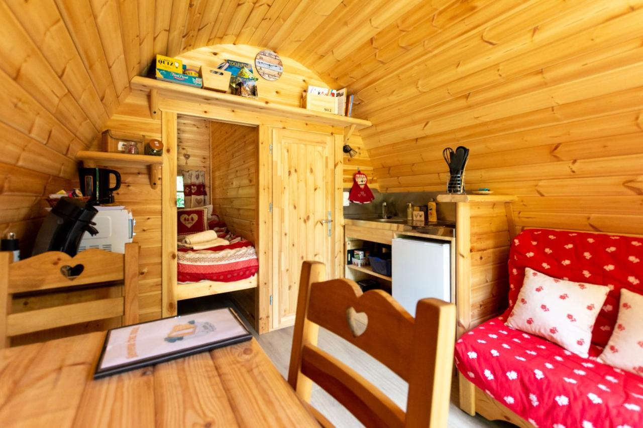 Cabane En Bois Avec Bain Nordique Asnieres-sur-Vegre Exterior photo